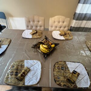 Kits de 6 sets de tables plastifiés