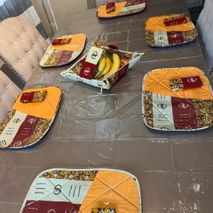 Kits de 6 sets de tables plastifiés