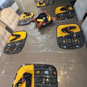 Kits de 6 sets de tables plastifiés